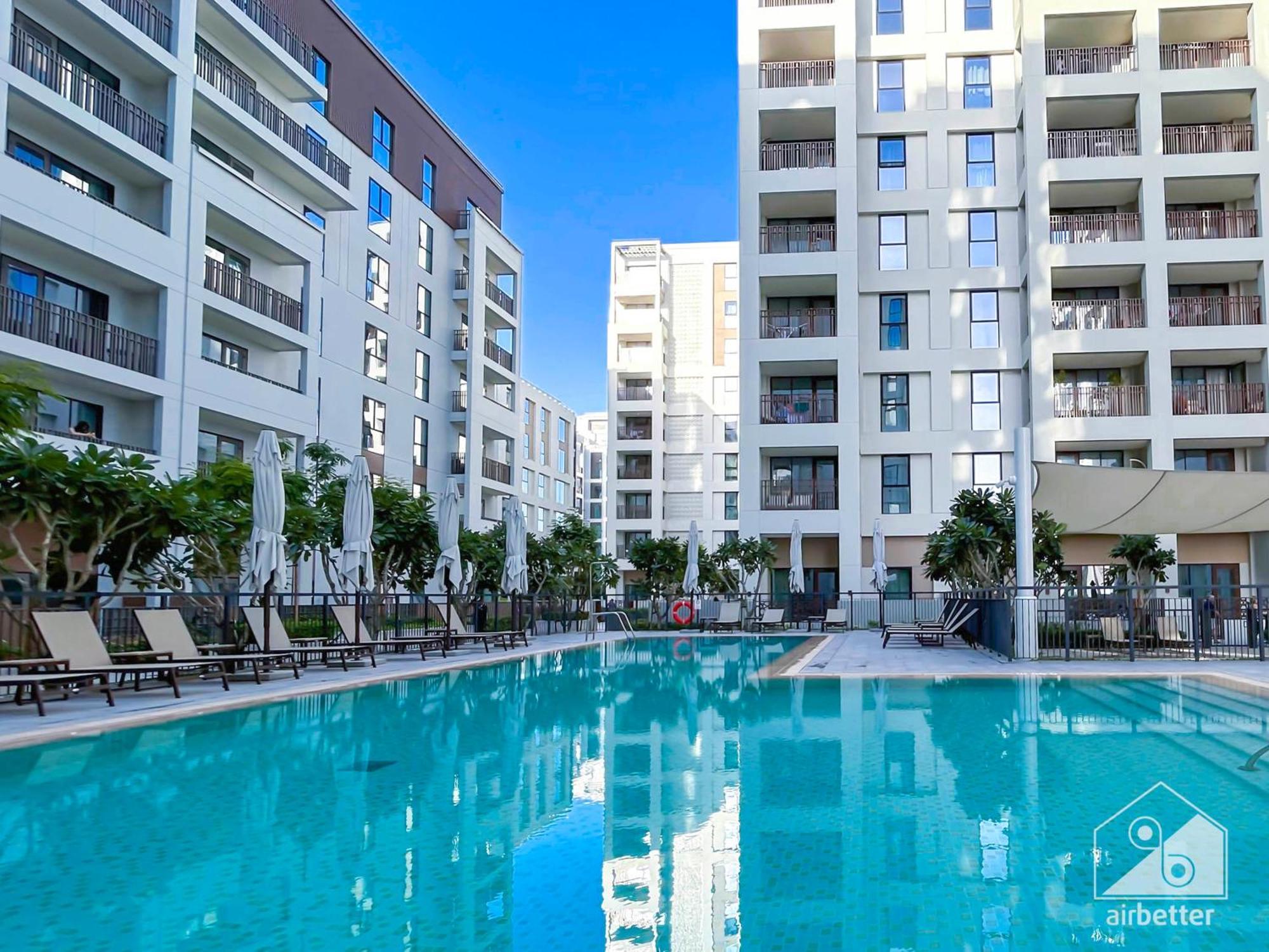 Elegant 1b Apt&balcony In The Heart Of Creek Apartment *